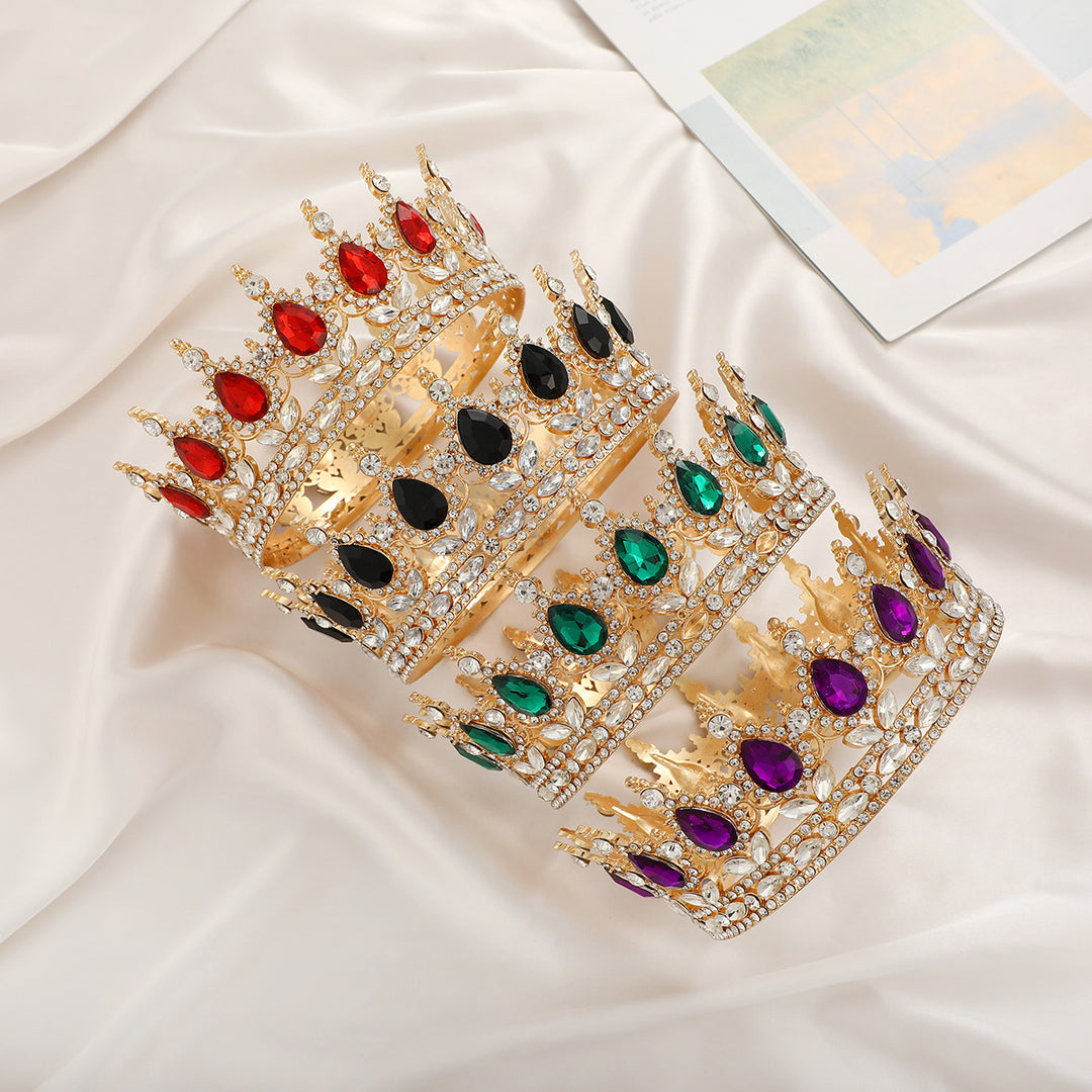 Ladies Luxurious Festive Crown with Shining Gemstones Stornfield