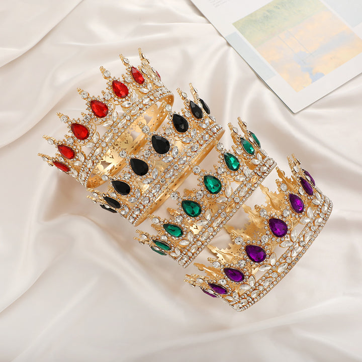 Ladies Luxurious Festive Crown with Shining Gemstones Stornfield