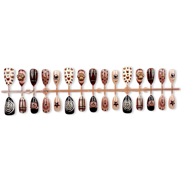 Premium Themed Press-On Nail Art Set