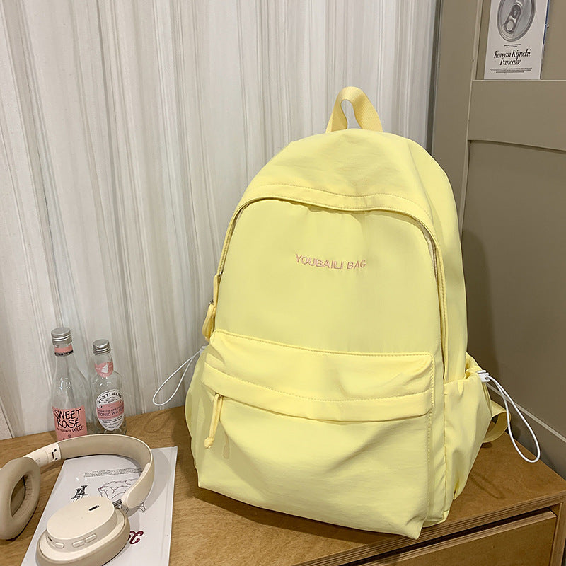 Lightweight Casual Backpack with Decorative Keychain Stornfield