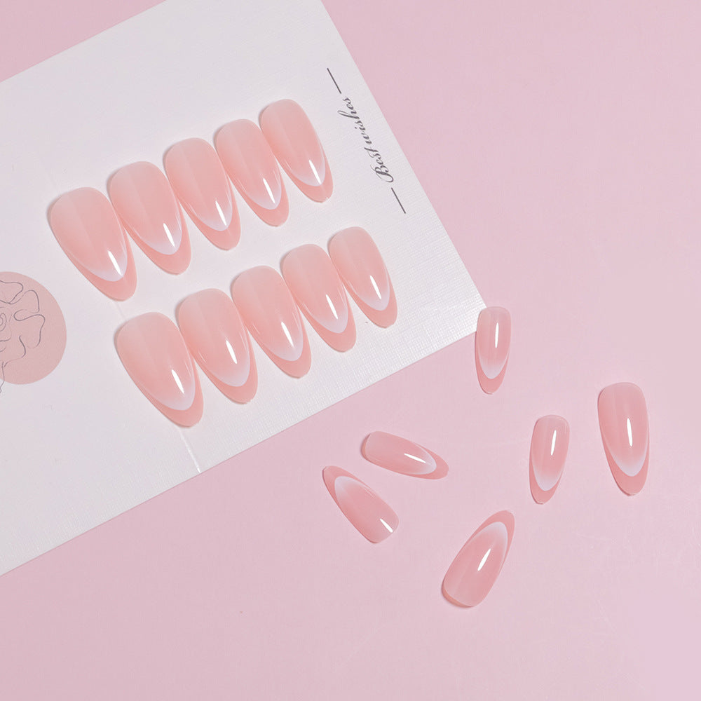 Artistic Glossy Press-On Nail Set Stornfield