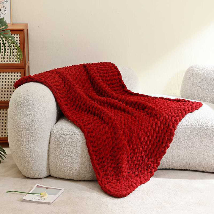Cozy Knit Throw Blanket