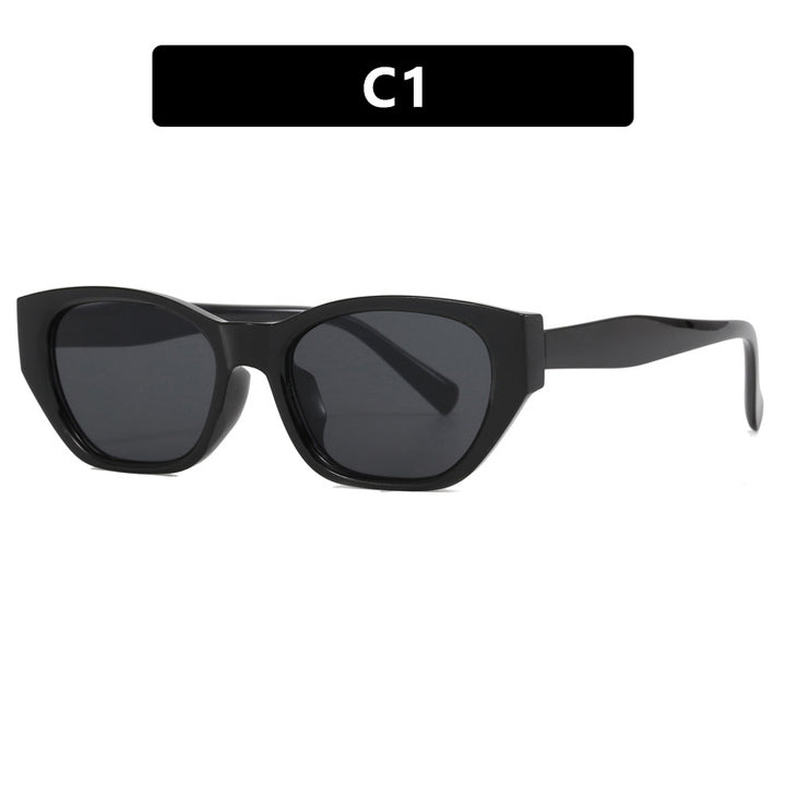 Women's futuristic cat-eye sunglasses with transparent frame and comfortable UV protection Stornfield