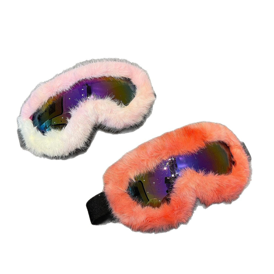 Women's sporty ski goggles with luxurious plush edge Stornfield