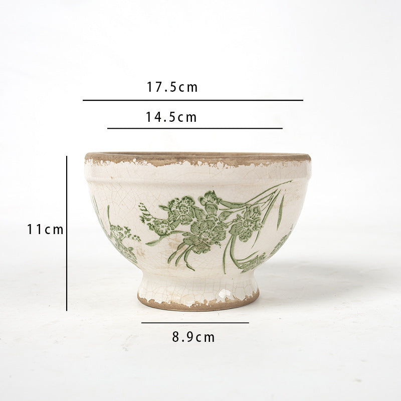 Floral Ceramic Planter Stornfield