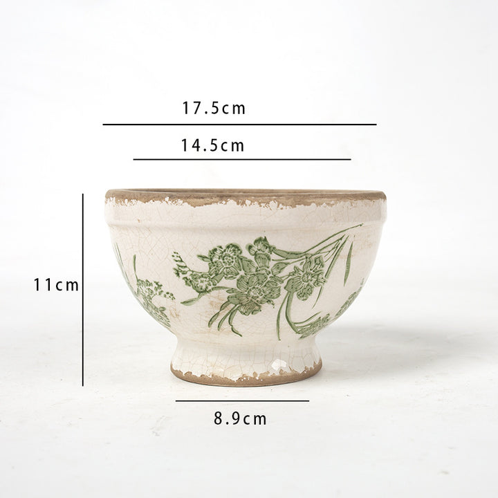 Floral Ceramic Planter Stornfield