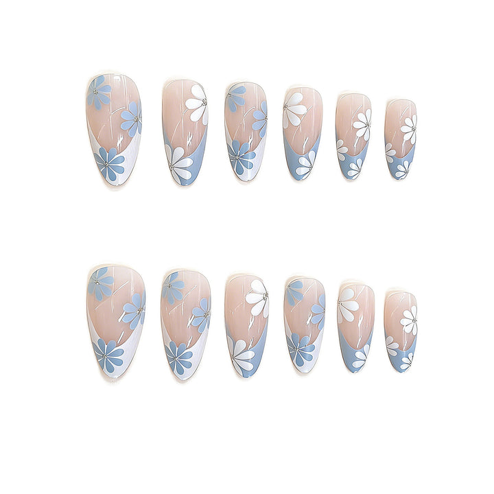 Floral Design Press-On Nail Set Stornfield