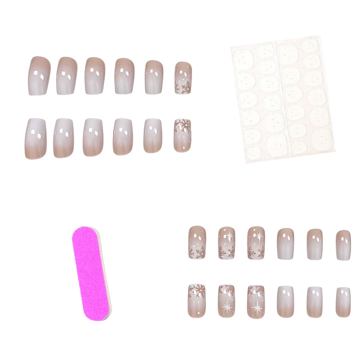 Elegant Frosted Winter Nail Art Enhancements Stornfield