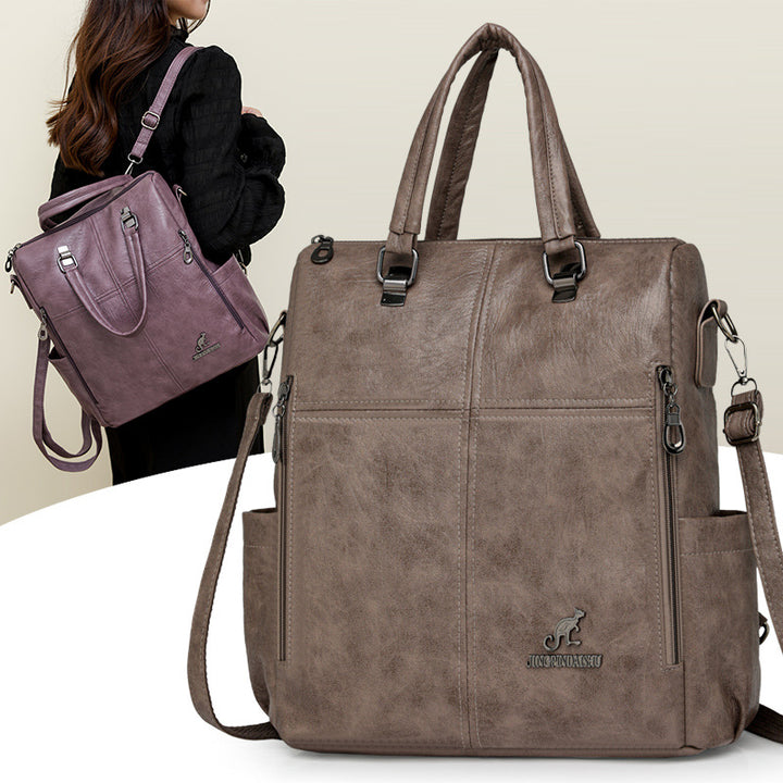 Multi-Functional Faux Leather Handbag Stornfield