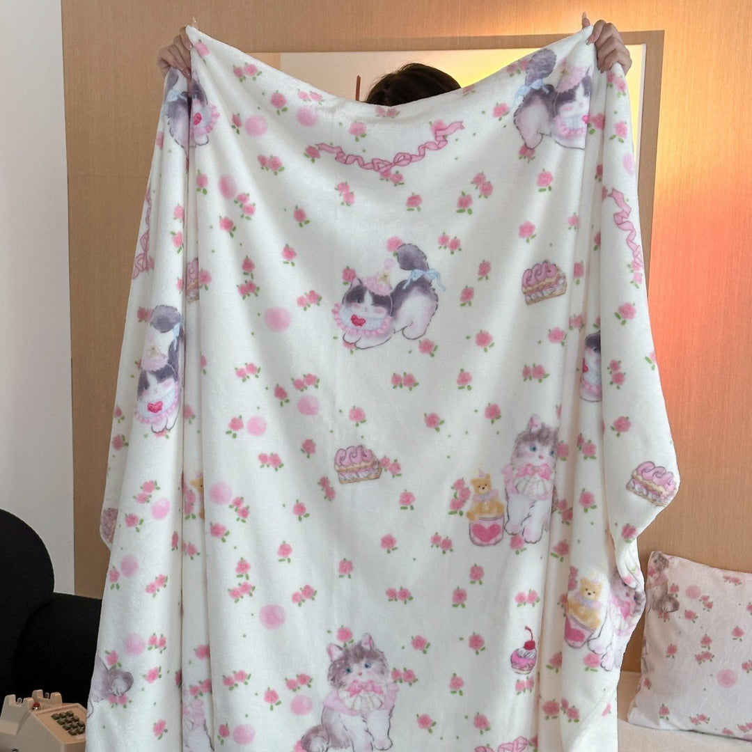 Adorable Character-Themed Fleece Blanket