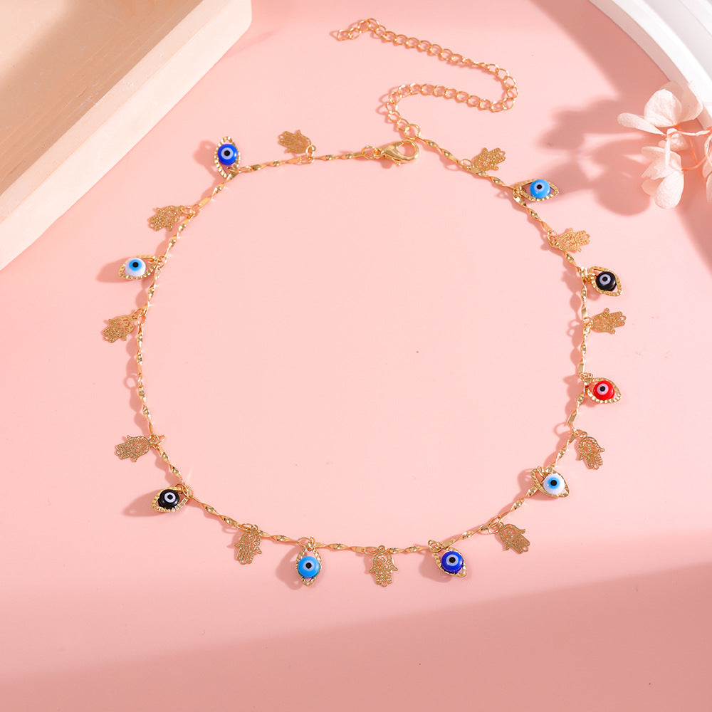 Decorative Evil Eye Charm Ankle Bracelet Stornfield