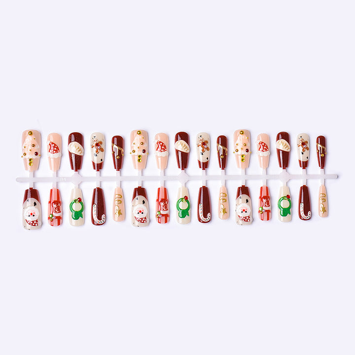 Holiday-Themed Decorative Press-On Nails Stornfield
