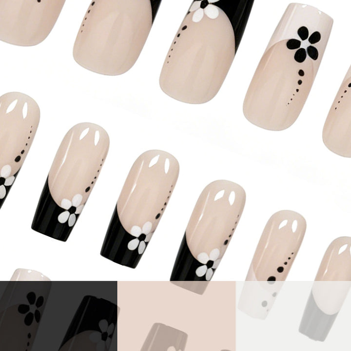 Decorative Floral Acrylic Press-On Nail Art Stornfield