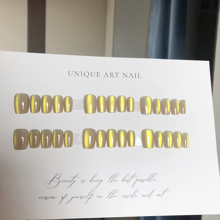 Vibrant Gradient Press-On Nail Art Set