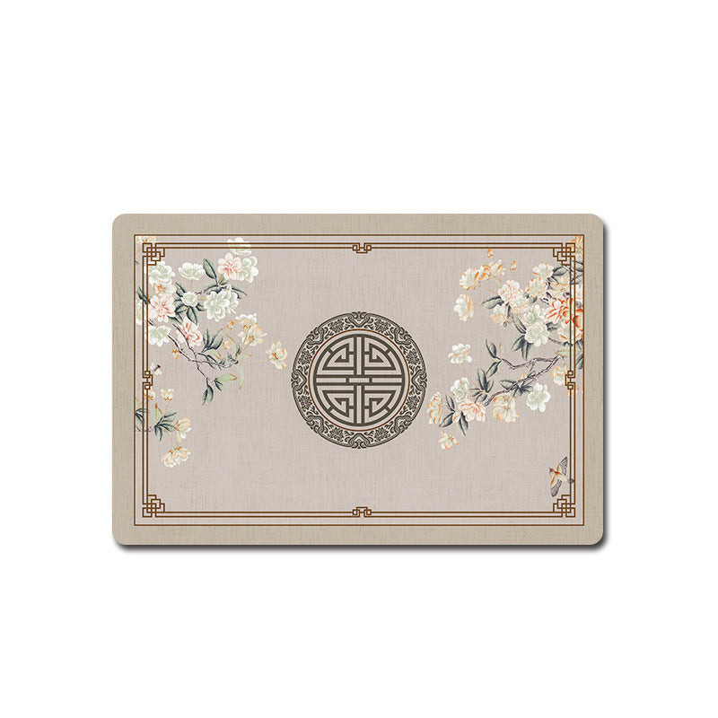 Artistic Floral Bath Mat Stornfield