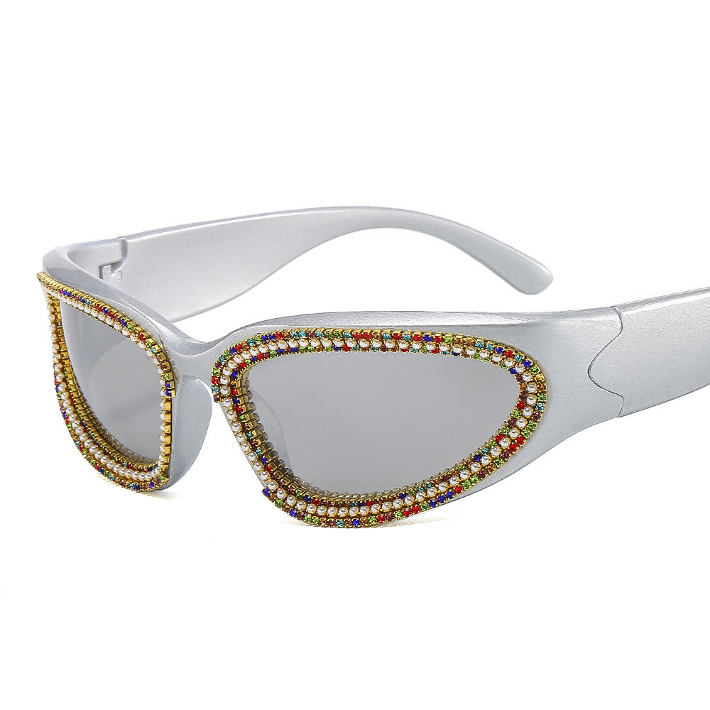 Ladies stylish sunglasses with sparkling crystal frame Stornfield