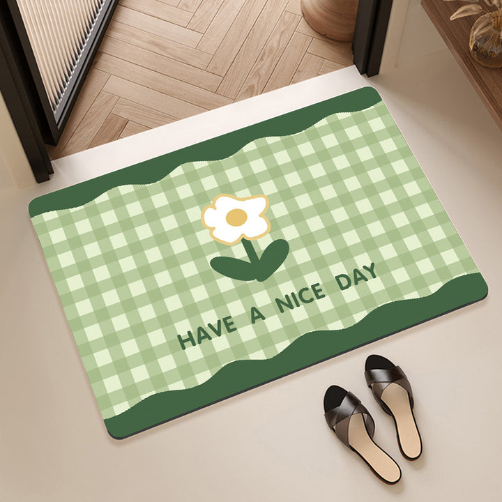 Stylish Floral Patterned Comfort Bath Mat Stornfield
