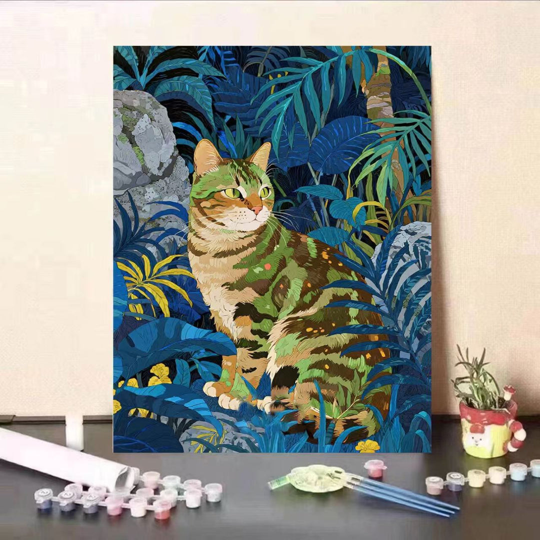 Cat-Themed Paint by Numbers Art Kit Stornfield