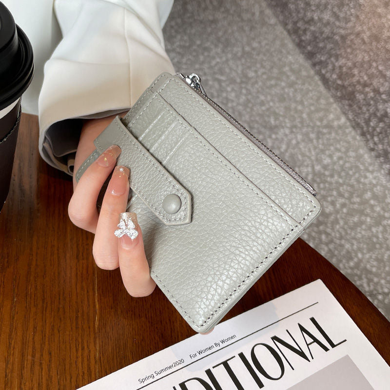 Compact Leather Zip Cardholder Stornfield