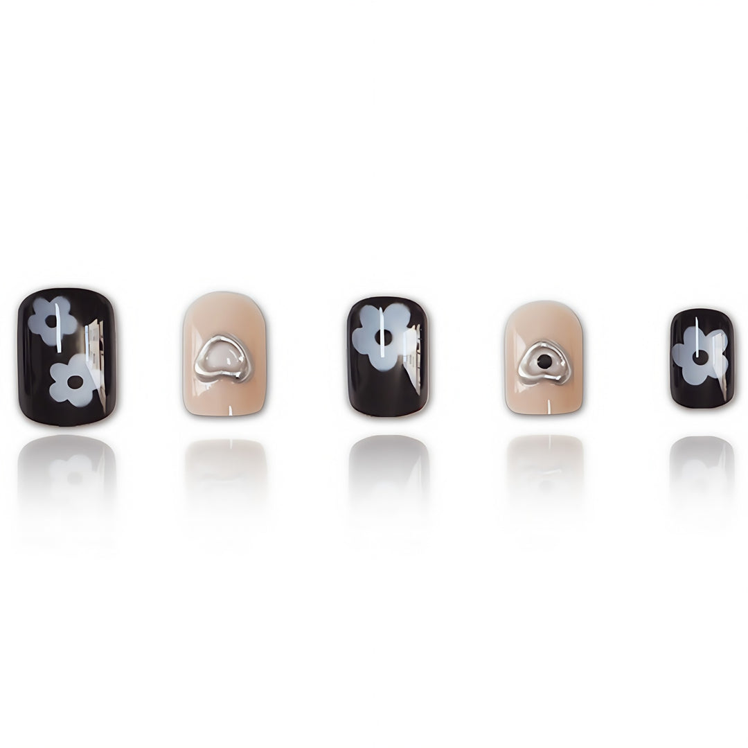 Artistic Heart-Inspired Nail Art Extensions Stornfield