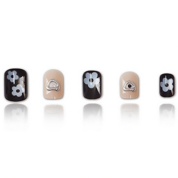 Artistic Heart-Inspired Nail Art Extensions Stornfield