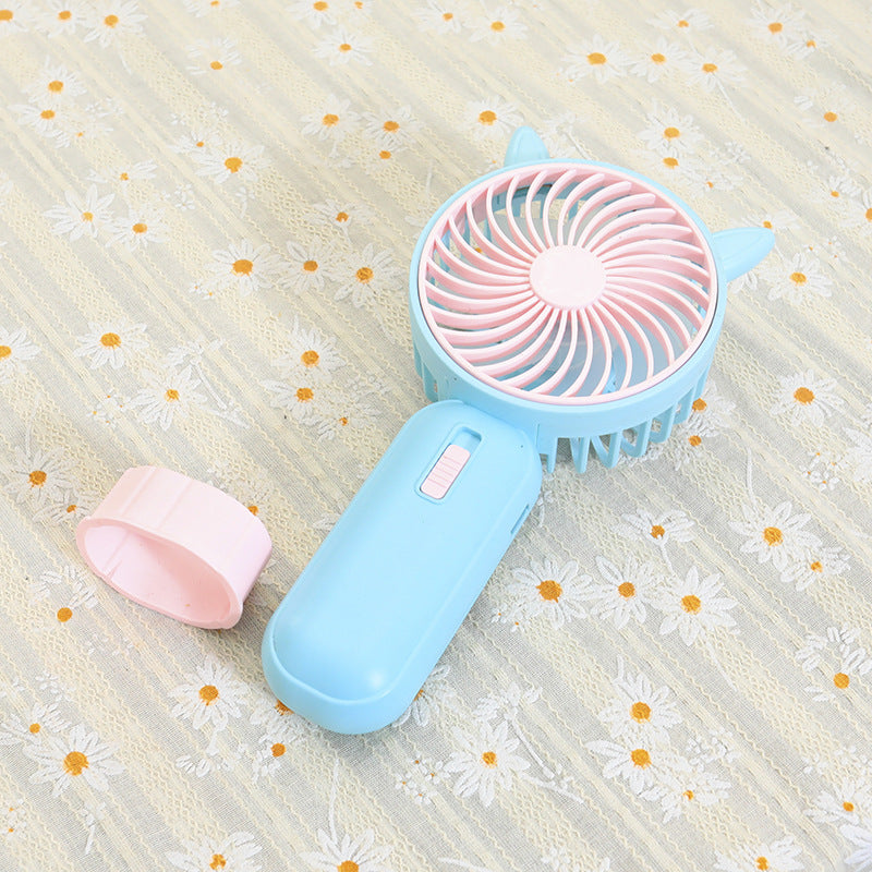 Women's Portable Handheld Fan with Cute Animal Design Stornfield