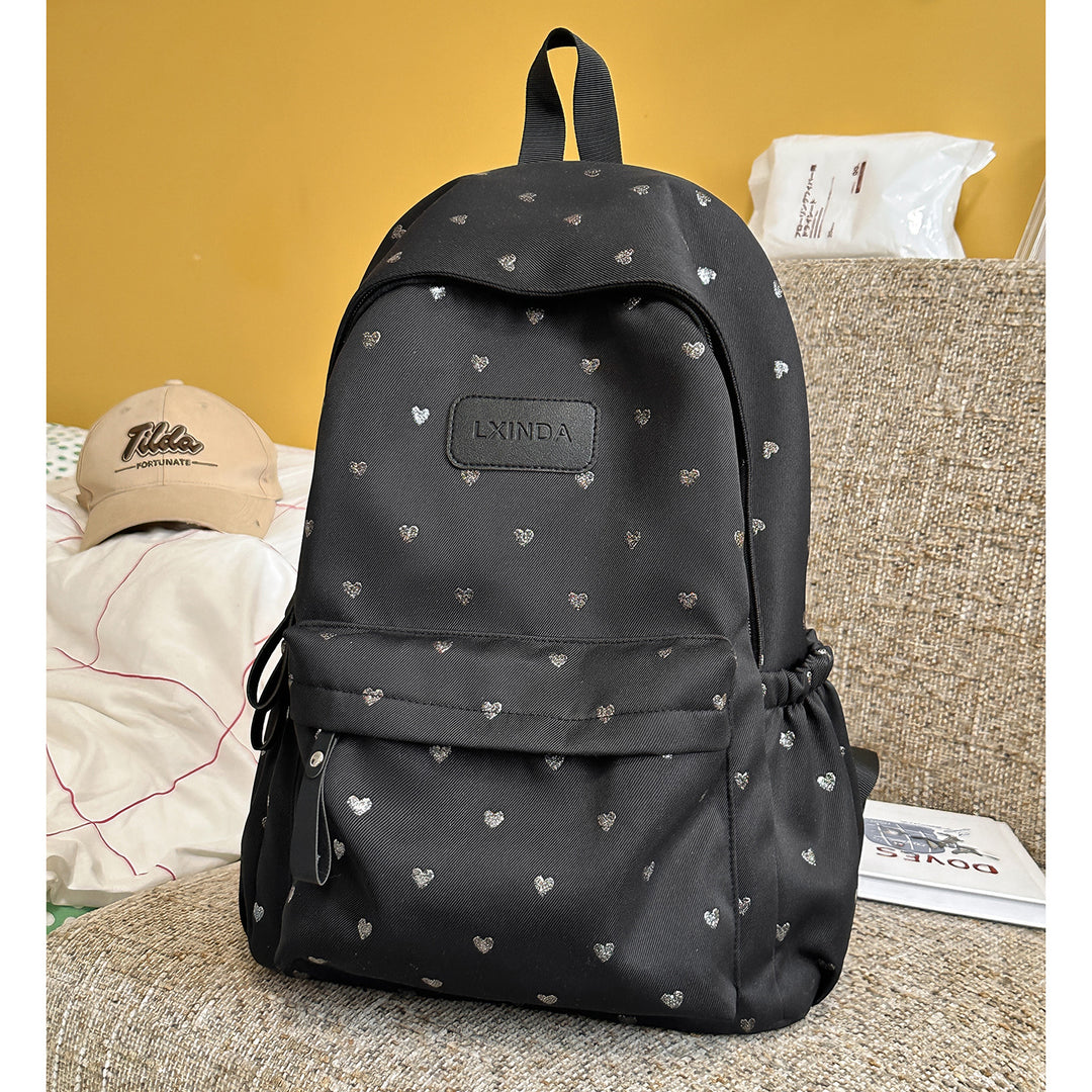 Fun Heart-Print Backpack Stornfield