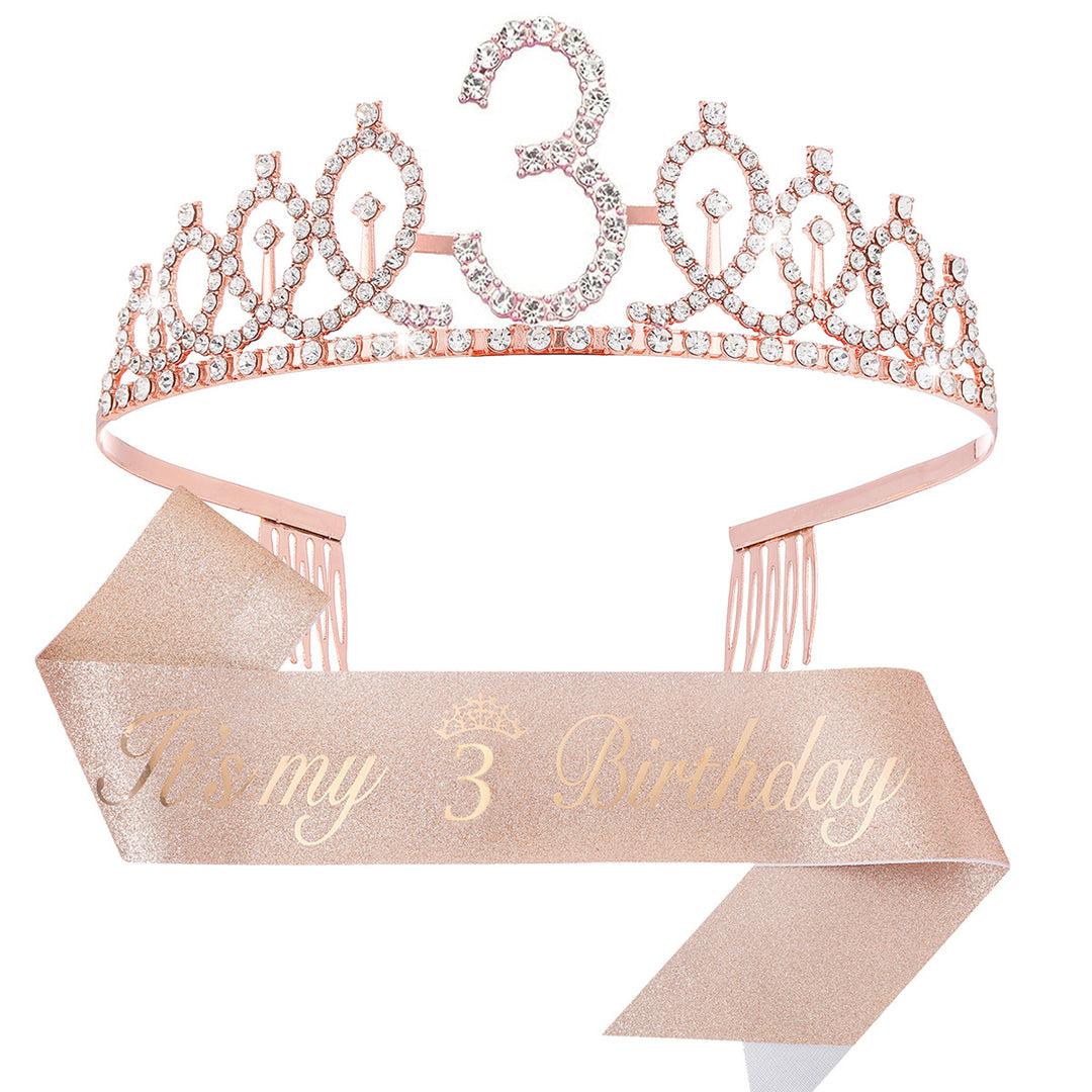 Ladies Crystal Princess Crown with 30 & Fabulous lettering Stornfield