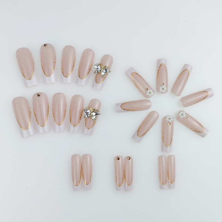 Elegant Long Stiletto Press-On Nail Enhancements Stornfield