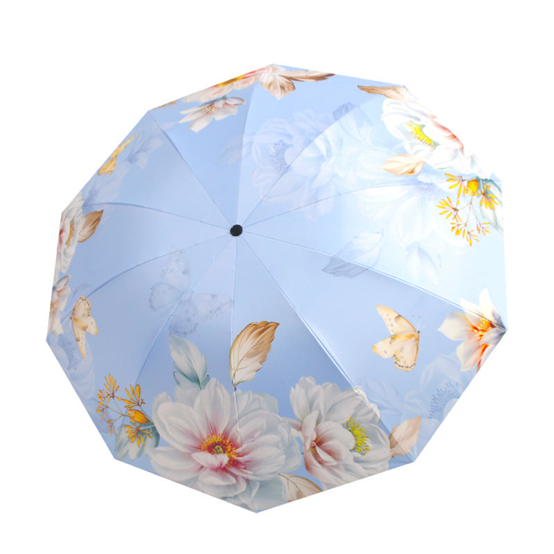 Women's umbrella with floral patterns and UV protection Stornfield