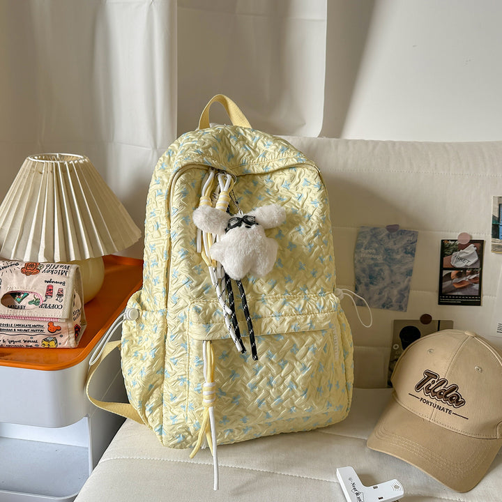 Textured Plush Multi-Compartt Backpack Stornfield