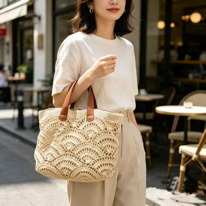 Handmade net basket bag Stornfield