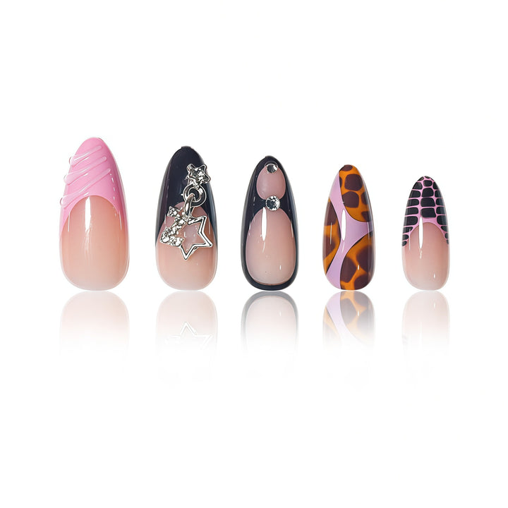 Stylish Abstract Press-On Nail Extensions Stornfield