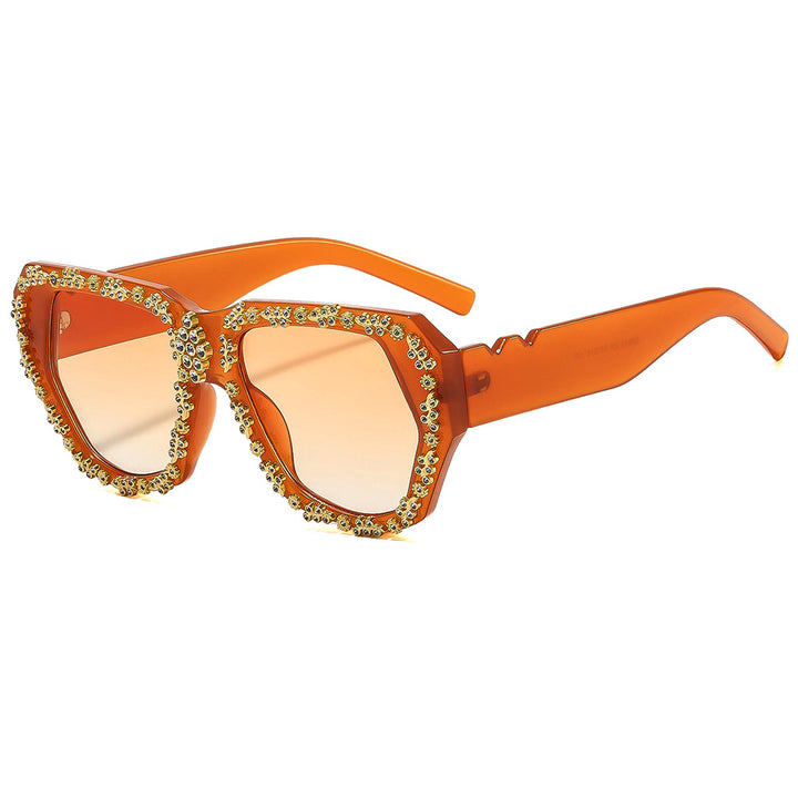 Women's fashionable sunglasses with opulent crystal frame Stornfield