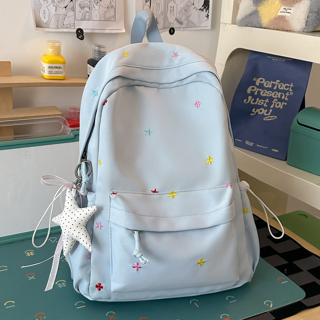 Casual Embroidered Star Backpack Stornfield