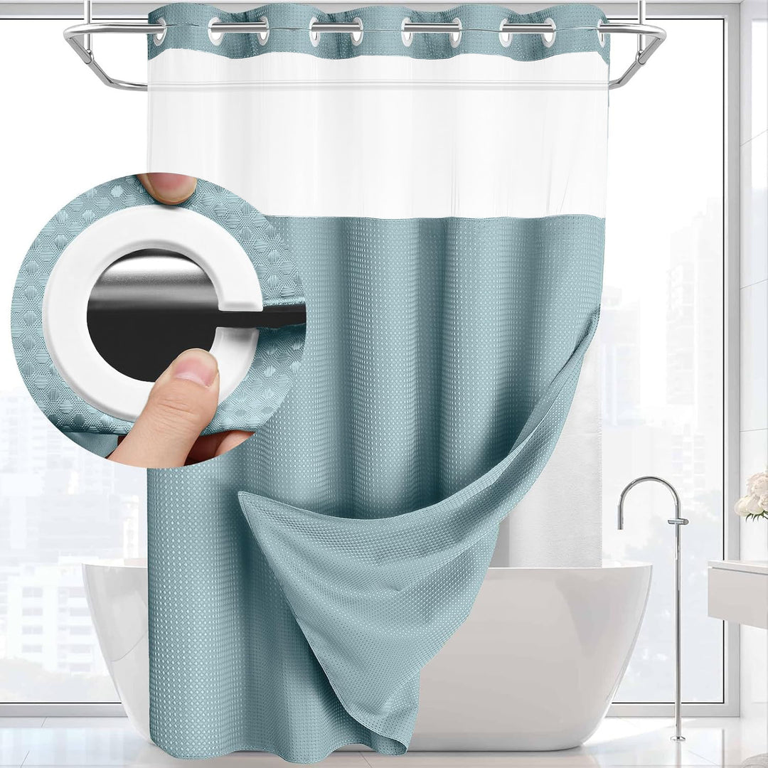Textured Weave Shower Curtain Stornfield
