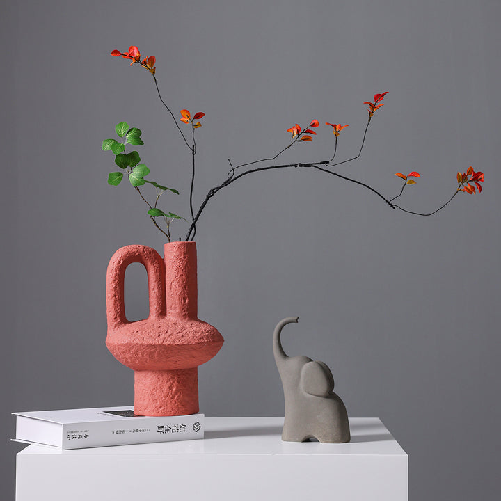 Abstract Shaped Decorative Ceramic Vase