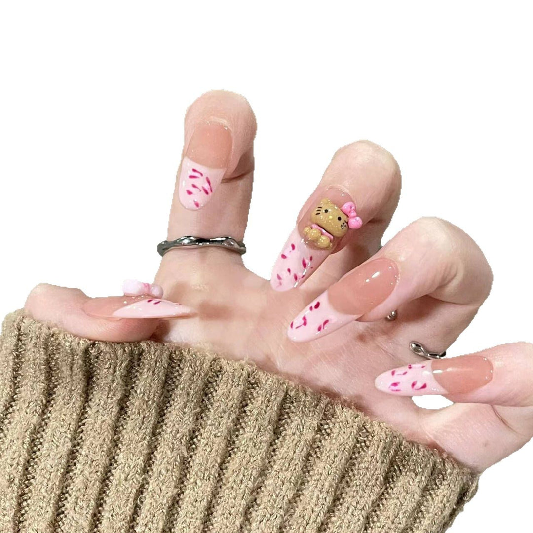 Decorative Animal-Themed Press-On Nail Extensions Stornfield