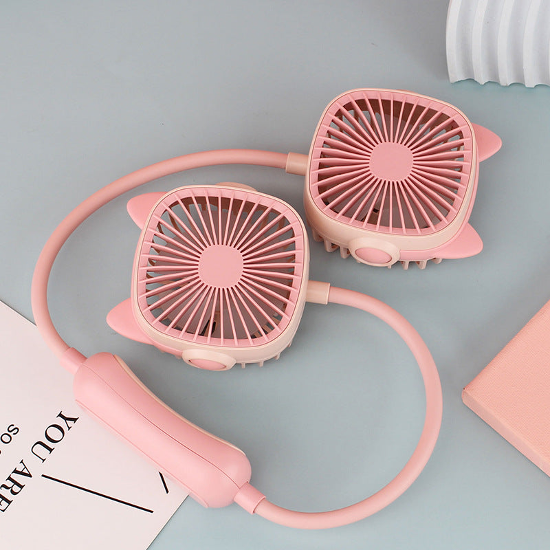 Ladies wearable neck fan with dual design Stornfield