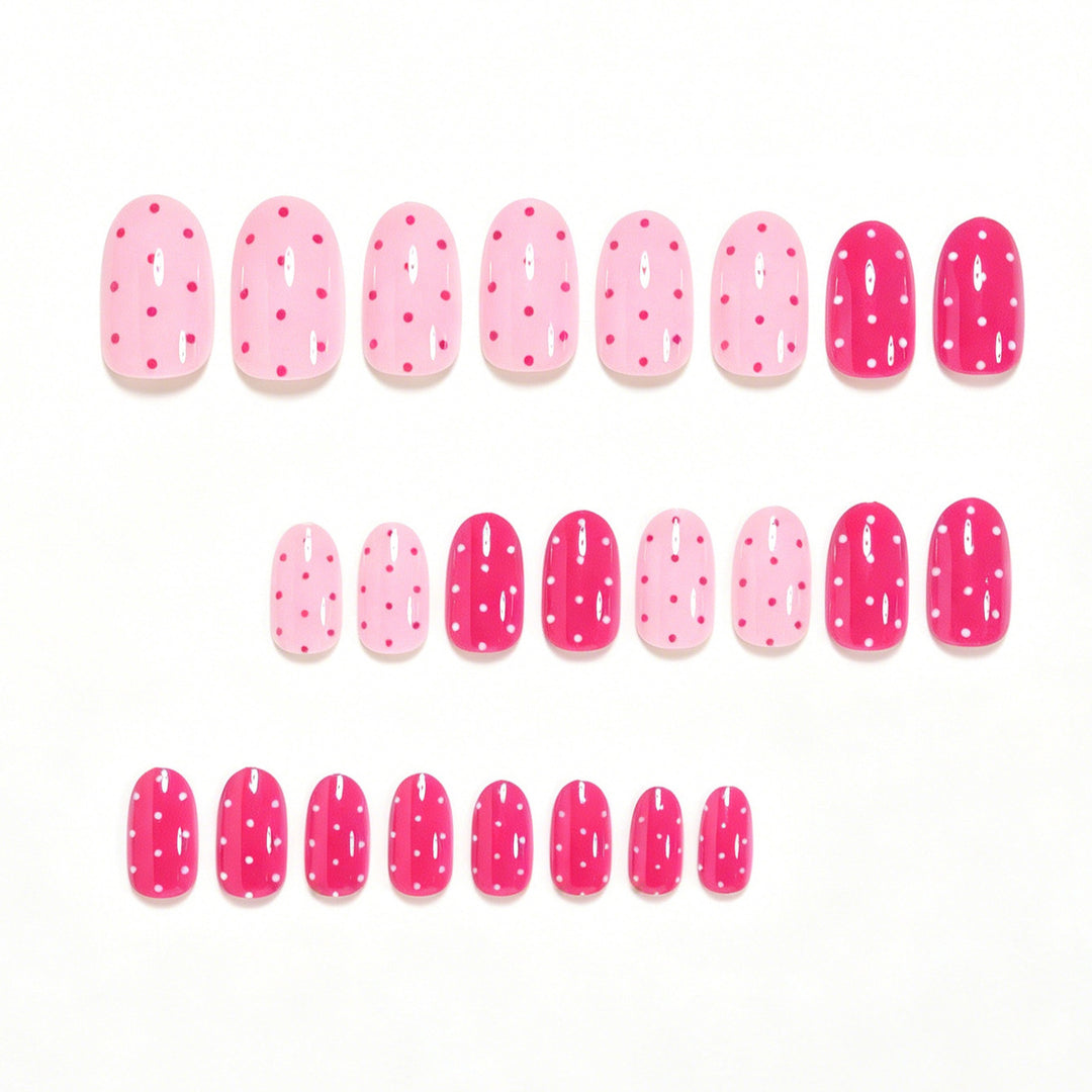Artistic Polka Dot Press-On Nails Stornfield