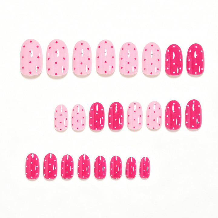 Artistic Polka Dot Press-On Nails Stornfield