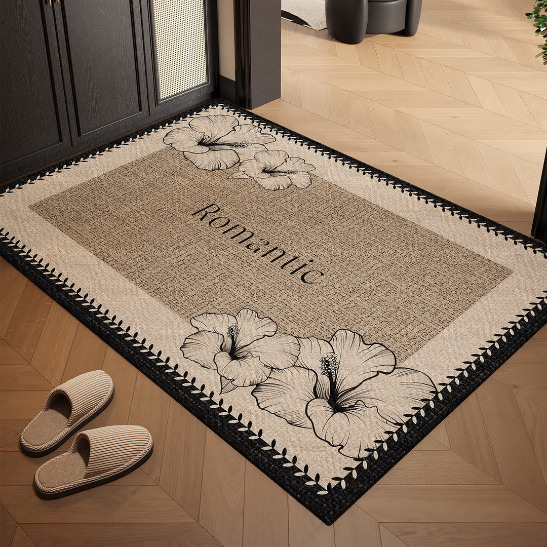 Romantic Floral Accent Area Rug