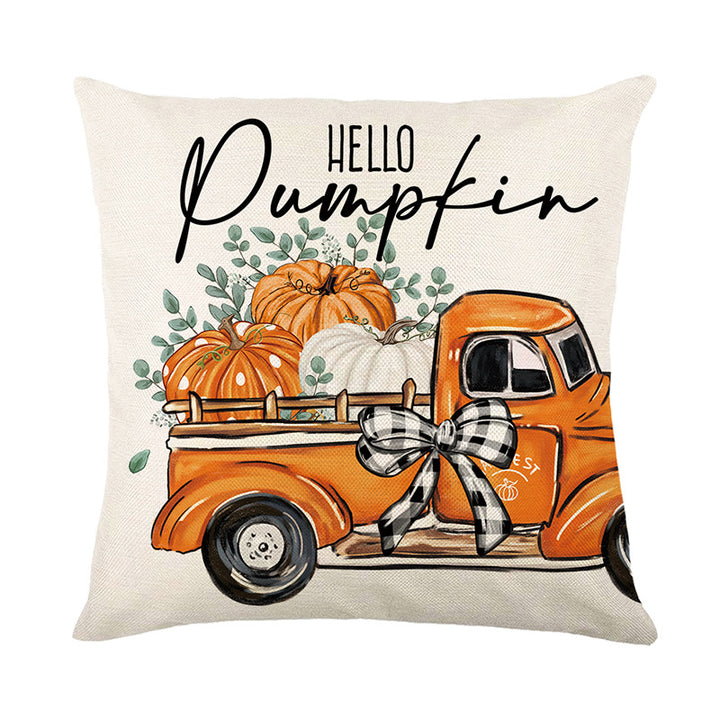 Decorative Throw Pillow Cover with Farmhouse Home Sweet Home Print
