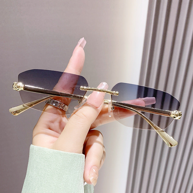Women elegant half-frame sunglasses Stornfield