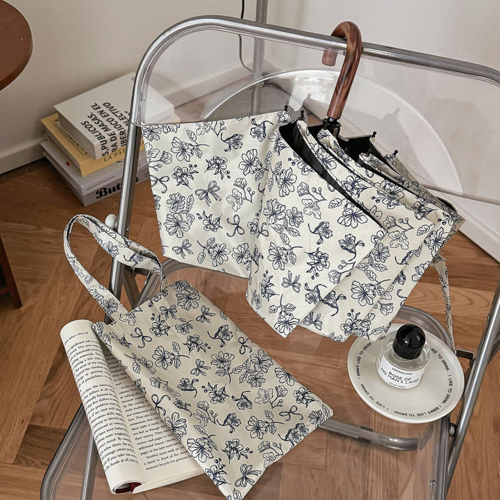 Ladies Foldable Shopping Bag with Floral Design Stornfield