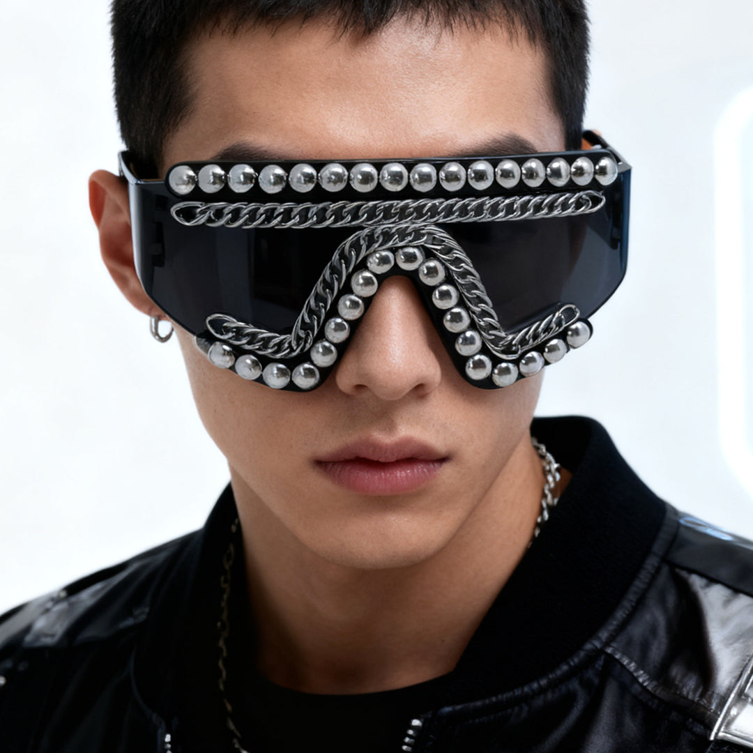 Women's fashion sunglasses with luxurious chain frame and shimmering accents Stornfield