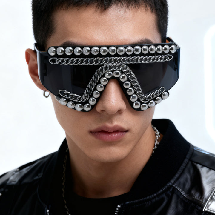 Women's fashion sunglasses with luxurious chain frame and shimmering accents Stornfield
