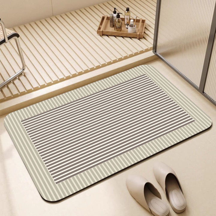 Geometric Pattern Textured Bath Mat Stornfield