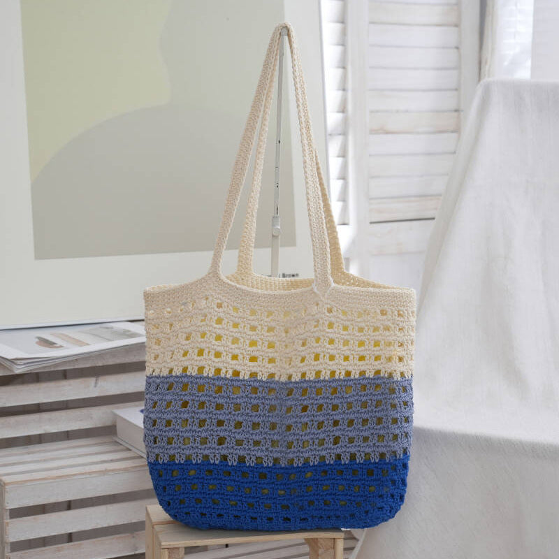 Handmade straw bag with cute tag Stornfield