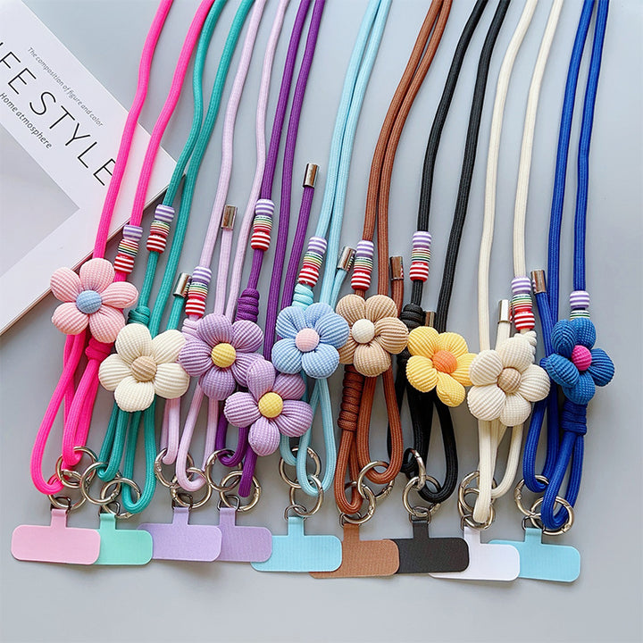 Decorative Flower Charm Phone Lanyard Stornfield